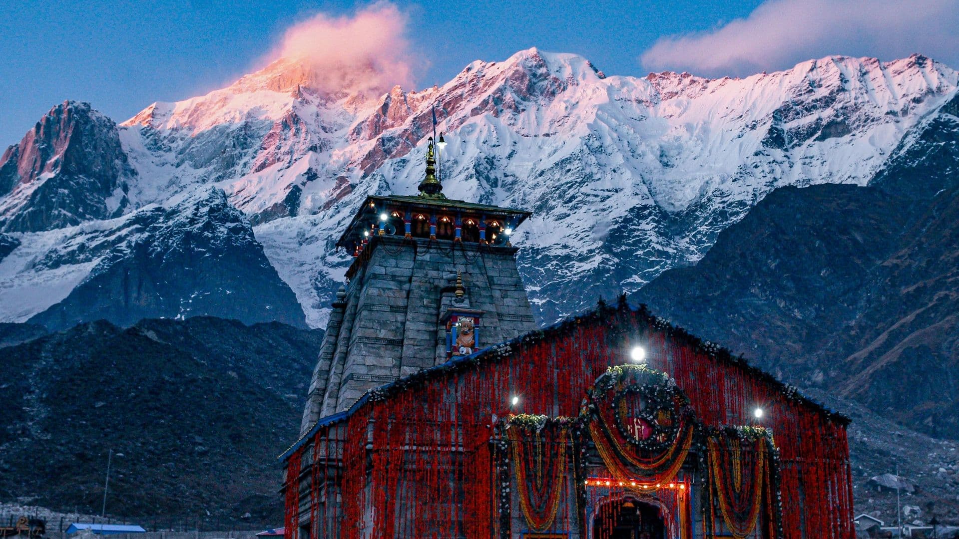 Kedarnath temple in the Himalayas
